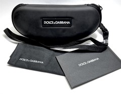 Dolce Gabbana Sunglasses Shiny Gunmetal Green Tinted Lens DG2294 04/71 with Case
