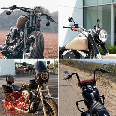 goodfitment Motorcycle Mirror 10mm Black Round Shape