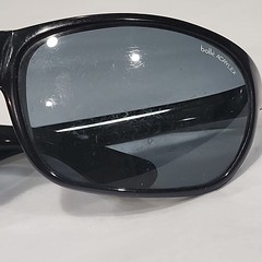 Bolle Acrylex 494 Vintage Black Nylon Oval Sunglasses Frame France NO LENSES