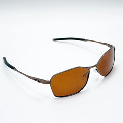 Oakley Savitar OO6047 Titanium Sunglasses Bronze Frame Prizm Brown