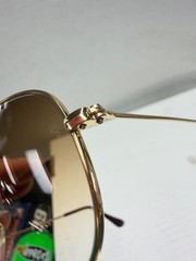 Ray Ban Cockpit Light Brown Gradient Aviator Unisex Sunglasses RB3362 001