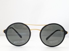 MODO Sunglasses 663 BLKGD Black/Gold Frames w/ Polarized Grey Lenses Men’s 48mm