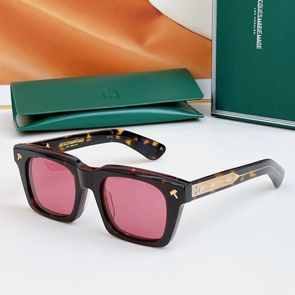 Jacques Marie Mage QUENTIN Sunglasses Havana/Pink 50-22-149mm With Case New
