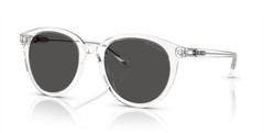 Michael Kors Big Bend Sunglasses Shiny Crystal Clear MK 2227 301587 with Case