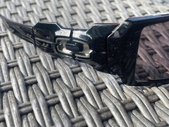 Used Oakley Oil Rig II 03-460 – Polished Black Frame – Warm Grey Lenses