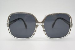 Vintage Sunglasses Renato Balestra RB 1008-553 Clear Gold Square