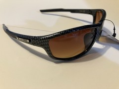X Loop HD Sunglasses 8XHD336904 Amber Brown Lens 3369 Black Gray Carbon Fiber