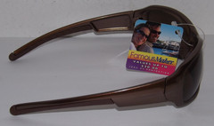 New Famous Maker FGX UV sunglasses brown plastic frame