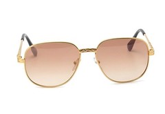 Sunglasses Men Fashion Retro Style Square Gold Frame Classic Designer Pilot 2026