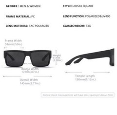 Newest Spy Men’s HD Polarized Sunglasses Matte Black Happy Lens Shades Brand
