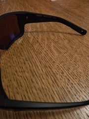 Costa Reefton PRO Wrap Sunglasses Black Plastic Frame Blue Mirrored 120mm