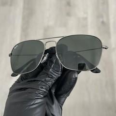 Ray-Ban Caravan Polished Gunmetal / G-15 Green 55 mm Sunglasses RB3136 004 55-15