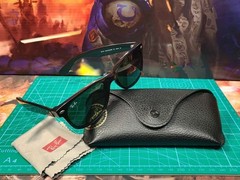 2001 Vintage Authentic Ray-Ban New Wayfarer 2132 Sunglasses Black, Made In Italy