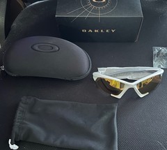 Genuine OAKLEY SUTURE JACKET　0OO9532, F Matt White, L Prizm 24k Polar