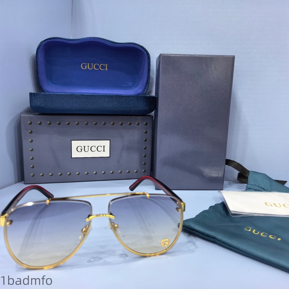 Gucci GG1418S retro gold frame aviator sunglasses 64-12-145