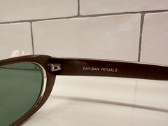 Vintage Ray-Ban Rituals Sunglasses Bausch B&L W 3068 Brown Metallic Look