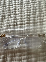 Chrome Hearts Cross Design Glasses clear Silver Style 22735318138