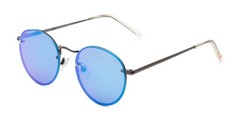 Sun Luv Positivity Rules Round Sunglasses, Satin Gunmetal, 53mm,10260195.