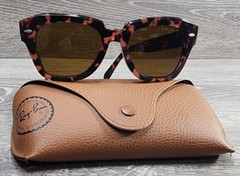 Ray-Ban RB 2186 State Street 1334/51 Sunglasses Polished Havana Transparent Pink