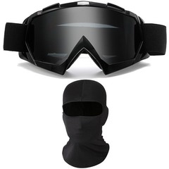 Motorcycle Goggles with Face Mask, Dirt Bike Goggles Windproof Dustproof Raci…
