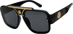 XL MENS UV400 Large Wide Frame Oversized Gangster Rectangle Shade Sunglasses