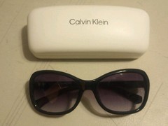 Calvin Klein Jeans CKJ708S 001 Sunglasses 58mm 16 135❗️SCRATCHES❗️