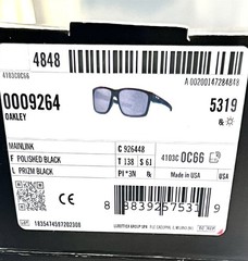 Oakley Mainlink Sunglasses Polished Black Prizm Black OO9264-4861 with Pouch