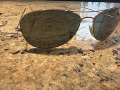Ray Ban Cockpit RB3362 Gold Frame Aviator Sunglasses 001 59-14 3N Vtg With Case