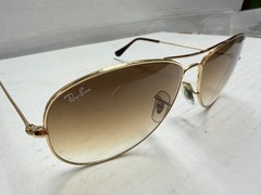 Ray Ban Cockpit Light Brown Gradient Aviator Unisex Sunglasses RB3362 001