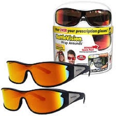 battle vision wrap around sunglasses uv protection z22-5324 bonus spare pair.
