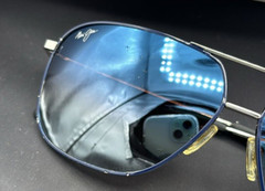 Maui Jim Kami MJ 778-06A Silver Sunglasses Gray Polarized SEE DETAIL