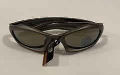 Motor Sunglasses for Men 100% UV Protection Gray Frame Black Coated Mirror Lens