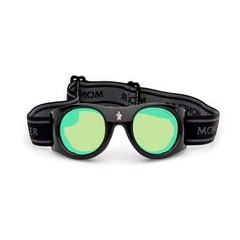 Moncler ML0051 01X Black Ski Goggles Branded Round Sport Acetate Frame 55-26*