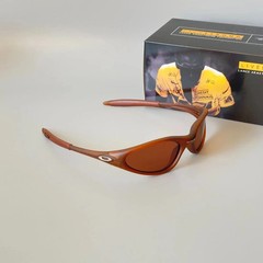 Oakley Mitute Brown Vintage Sunglasses Gorpcore USA Y2K Avantgarde Archive