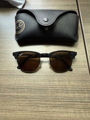 Ray-Ban Sunglasses Men Unisex Clubmaster Classic RB3016 Brown Lense