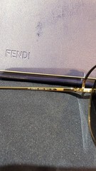 Fendi FF 0286/S Aviator Sunglasses Gold Metal Frame(ORIGINALS)
