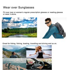 Fit Over Polarized UV Protection Sunglasses with Filp Up Lens Wear over Eyegl…