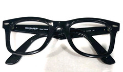 Ray Ban RB2140 901 Black Wayfarer Scratched Sunglasses Frame 50-22 READ