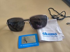 Okuma Polarized Fishing Sunglasses Clear Gray Frame Sport Driving Men’s Eyewear
