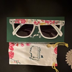 goodr x Masters The Florals White Sunglasses Pink Floral Lens