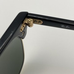 Ray-Ban RB3016 Clubmaster Classic Polished Black & Gold W0365 Sunglasses 140 mm