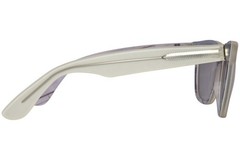 RetroSuperFuture Basic Sunglasses Matte White/Blue Tint Square Shape 55mm