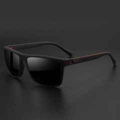 Premium Square Polarized Sunglasses – Spring Hinge Design, Comfort Fit for.