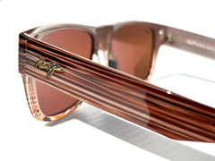 NEW Maui Jim KEAHI Brown Stripes POLARIZED HCL Bronze GLASS Sunglass H873-10