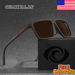 Polarized Square Sunglasses Men Women Vintage Driving Fishing UV400 Shades