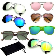 SUNGLASSES Mens Womens Mirrored Mirror Retro Vintage UV400 UVA UVB Sun Glasses