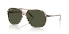 NEW Ray-Ban Bill RB2198 Sunglasses Transparent Light Brown/Green Lens Size 60