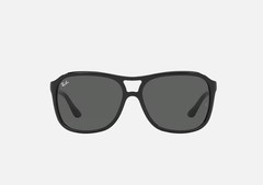 Ray-Ban RB4128 G601 60-15 Square Sunglasses Black Frame Green Lenses