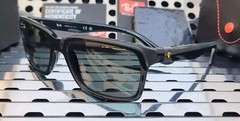 New Ray Ban RB4393M FERRARI Sunglasses Black+ Rubber w/ Dark Green Lenses