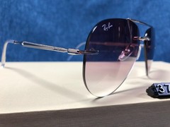 RAY-BAN RB3791 003/8H Silver Violet Unisex 59/14mm Sunglasses 140MM